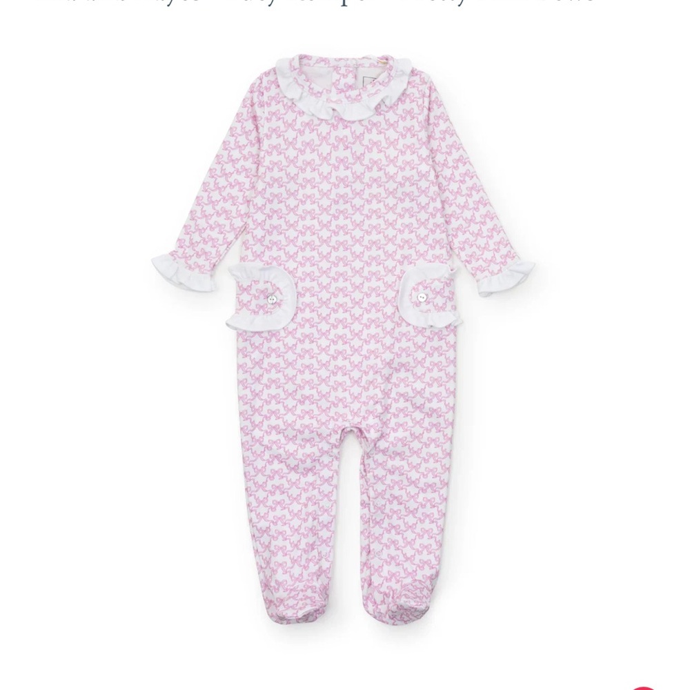 Lila and Hayes Lucy Romper Pretty Pink Bows